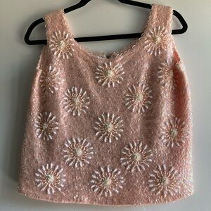 Vintage beaded party top from the 60s